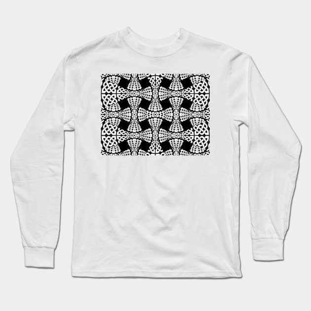 Celtic knot pattern Long Sleeve T-Shirt by pinkal